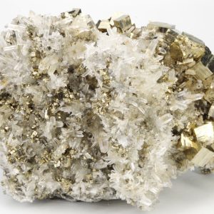 Quartz Pyrite Pérou 12x8cm (jpex11)