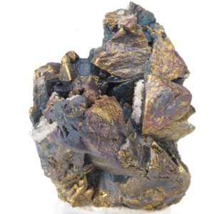 Chalcopyrite irisée Pérou 4.5x4.5cm (chmup4)
