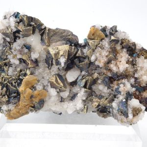Chalcopyrite Quartz Pérou 8x4.5cm (chamup9)