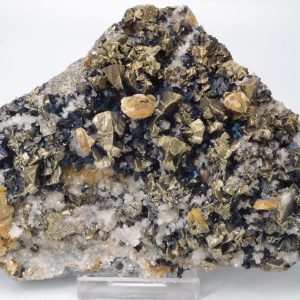 Chalcopyrite Quartz Pérou 14x9cm (chamup10)