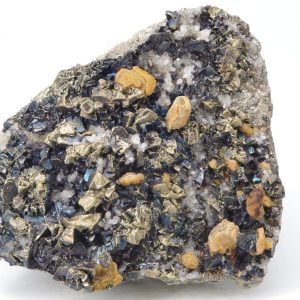 Chalcopyrite Quartz Pérou 9x7.5cm (chamup8)