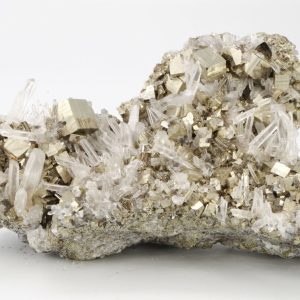 Pyrite Quartz Pérou 12x6.5cm (jpgd10)