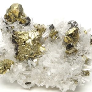 Quartz Chalcopyrite 7.5x5.5cm (jpp5)