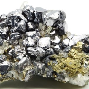 Galène Quartz Pyrite Pérou 7x5cm (jpex17)