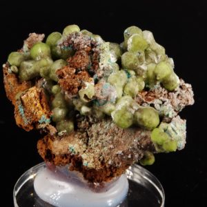 Smithsonite Rosasite Grèce 3x3.5cm (smig24-26)