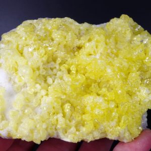 Soufre cristallisé Bolivie 12x8cm (sfjp3)