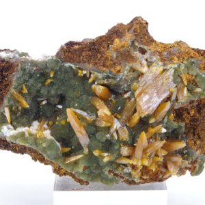 Wulfénite Mimétite Mexique 7.5x4.5cm (wmex18-11)
