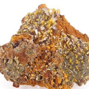 Wulfénite Mimétite Mexique 11x10cm (wmex8-3)