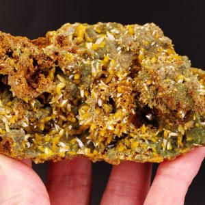 Wulfénite Mimétite Mexique 11x6.5cm (wmex12-1)
